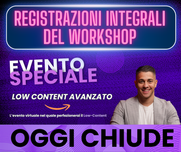 REPLAY LEZIONI 2025 Low Content Avanzato
